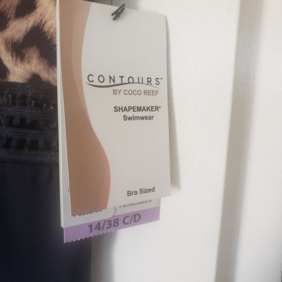 Leopard Contours by Coco Reef Size 14 Bra 38  C and D - Picture 5 of 5